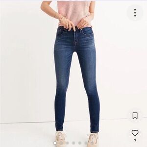 Madewell Women's Dark Blue Skinny Jeans